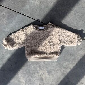 Zara Cream Textured Women's Sweater